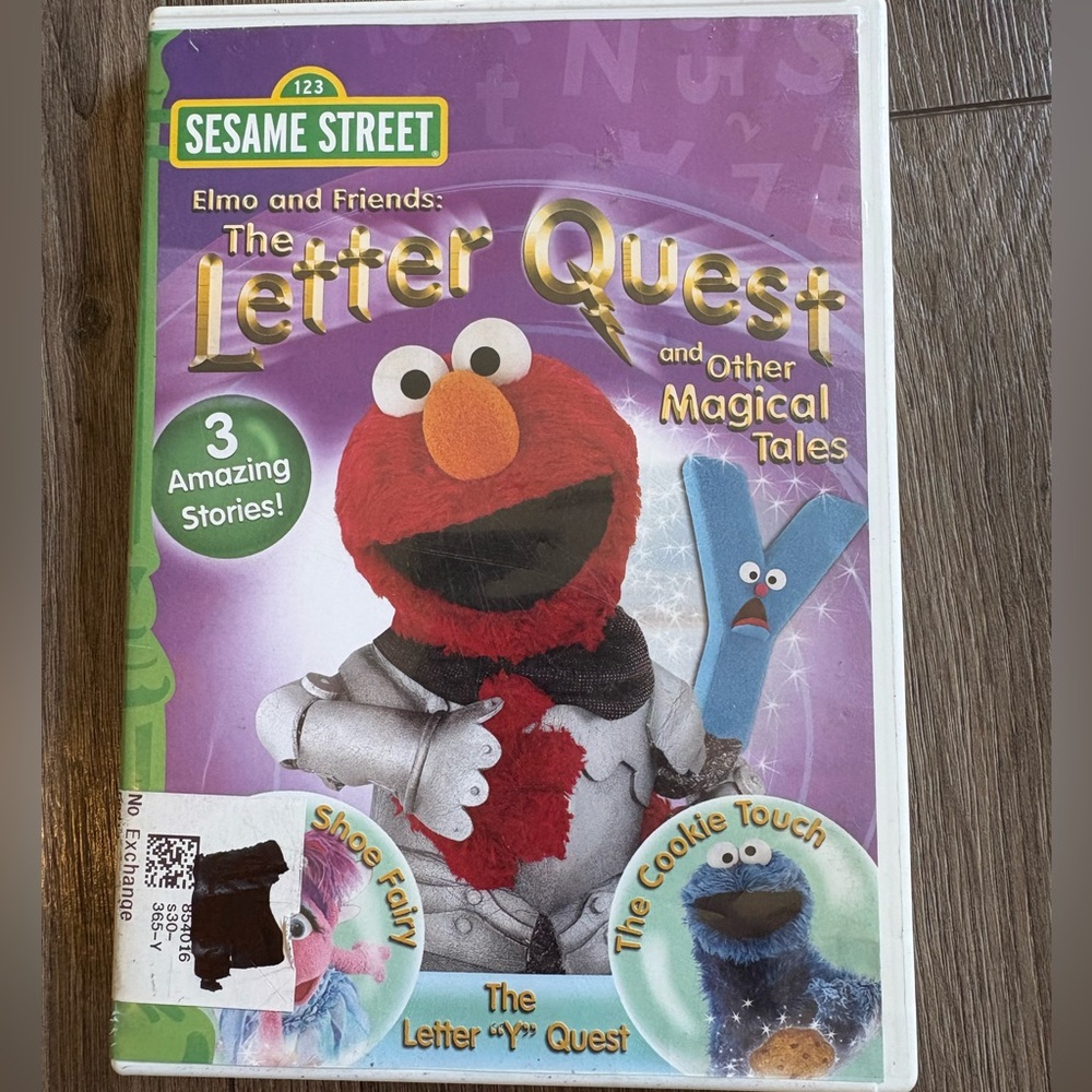 Sesame Street Elmo and Friends The Letter Quest and Other Magical Tales dvd